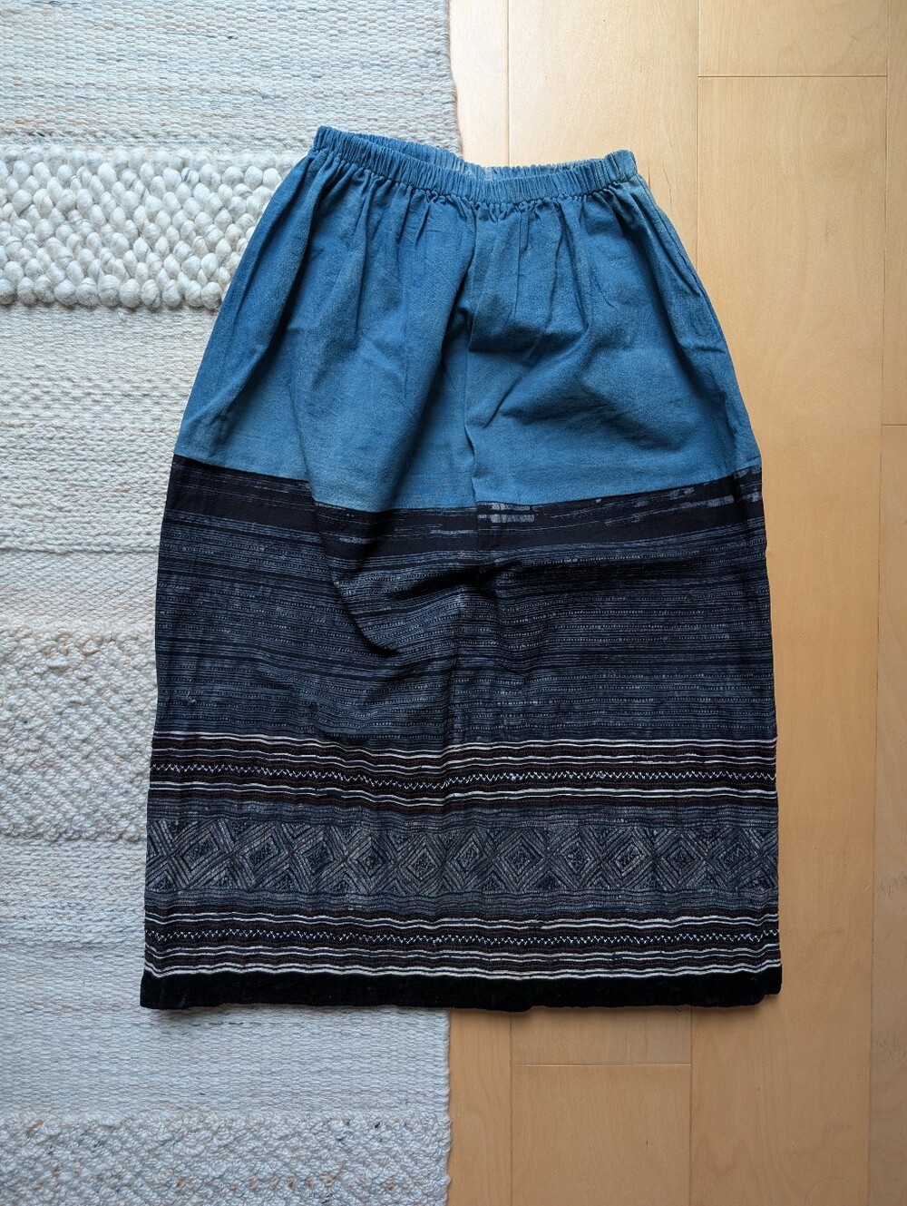 Handmade Cotton Midi Skirt